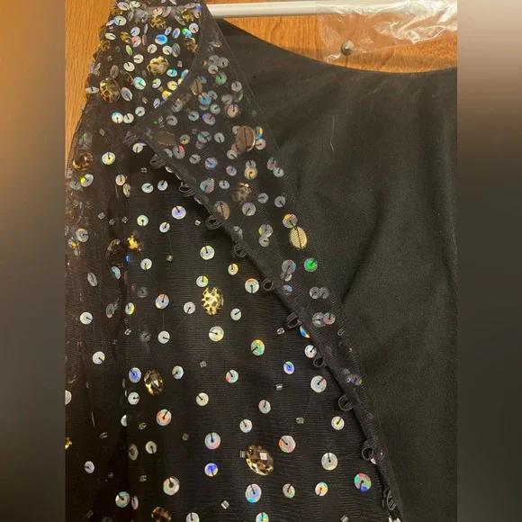Black Sequin Homecoming or Prom Dress - Size 12 - Picture 6 of 7